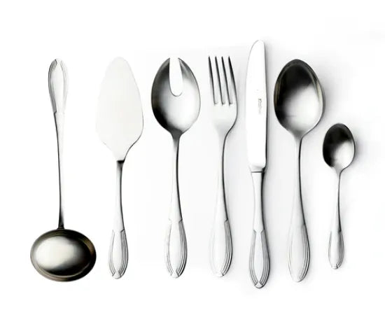 Abert Grace Cutlery Set-Matte Silver 77 Pieces