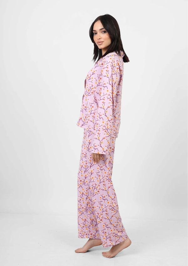 LONG SLEEVED CLASSIC PJS - PINK