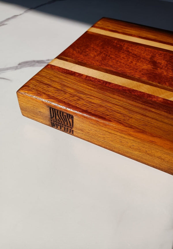 Edge-Grain Mahogany Cutting Board