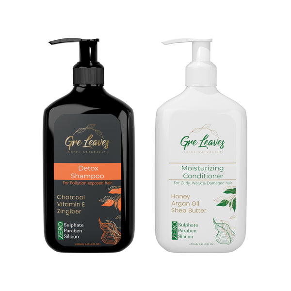 Detox Shampoo + Moisturizing Conditioner Bundle