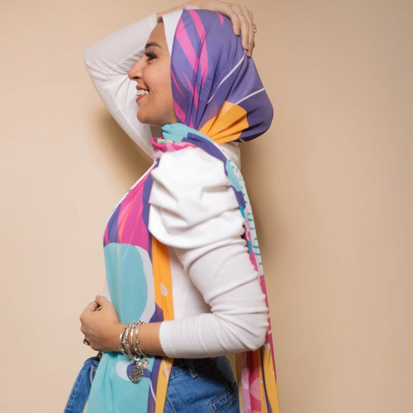 Chiffon scarf Hawaiian islands