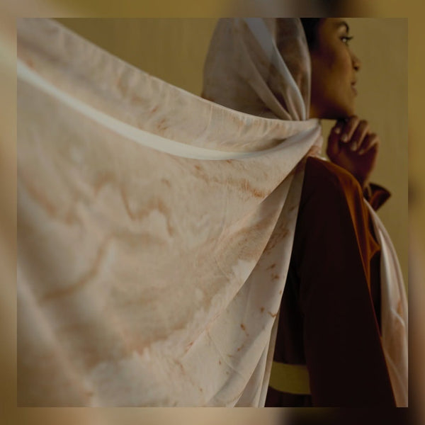 Chiffon scarf Volakas Marble