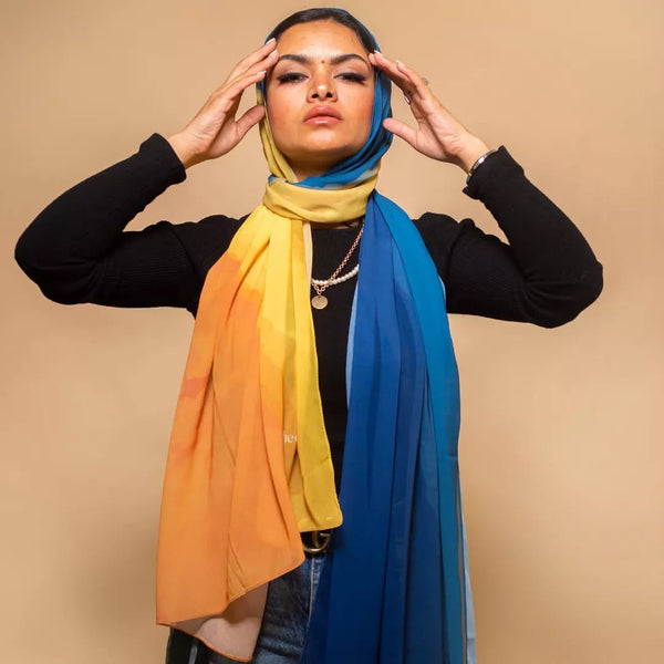 Chiffon scarf lollipop