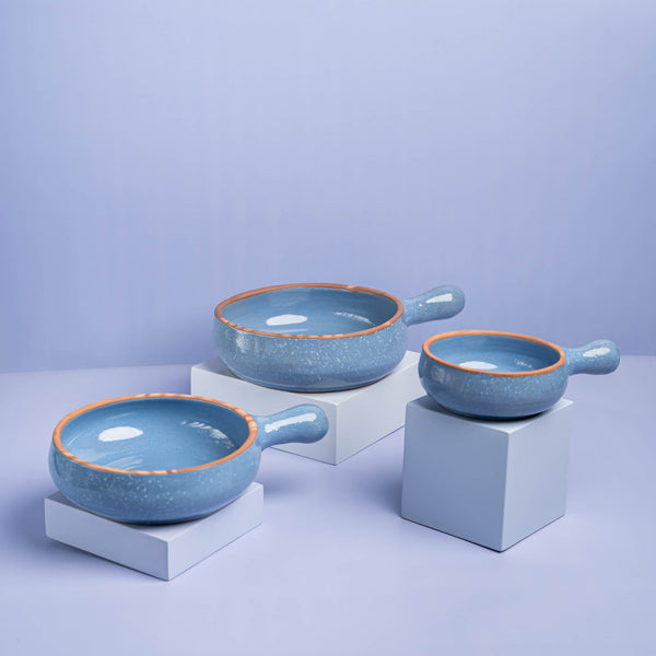 Pottery 3 Pcs Pans Set
