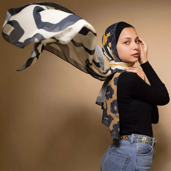 Chiffon scarf Hear me roar