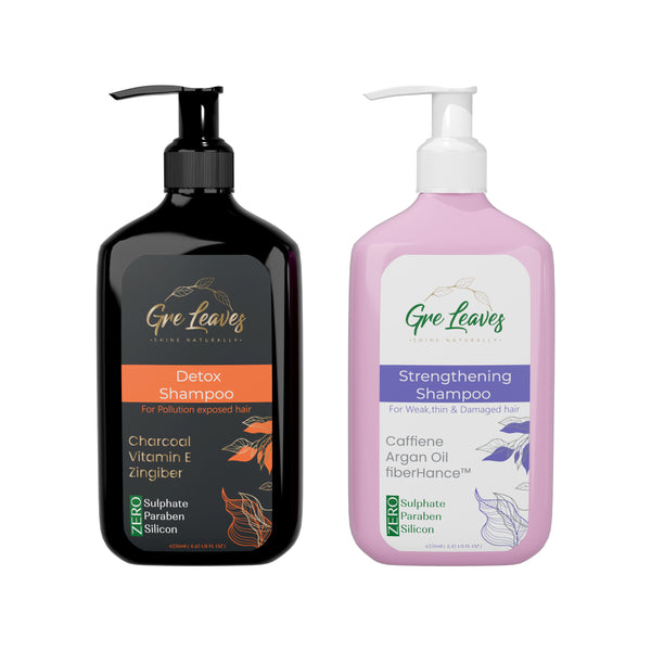 Bundle offer Detox Shampoo +Strengthening Shampoo