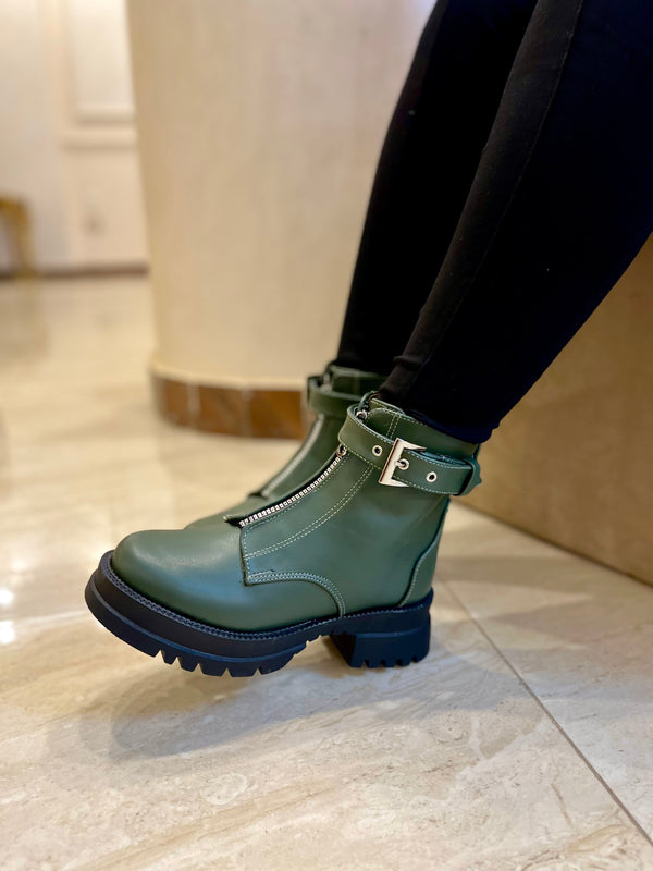 Olive Jeva Boots