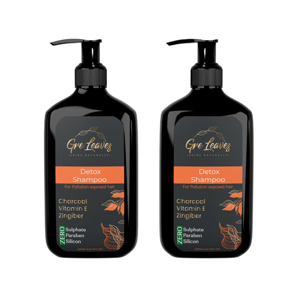 Bundle offer 2 Detox Shampoo Deep Cleansing shampoo for Oily Scalp & reduce dandruff