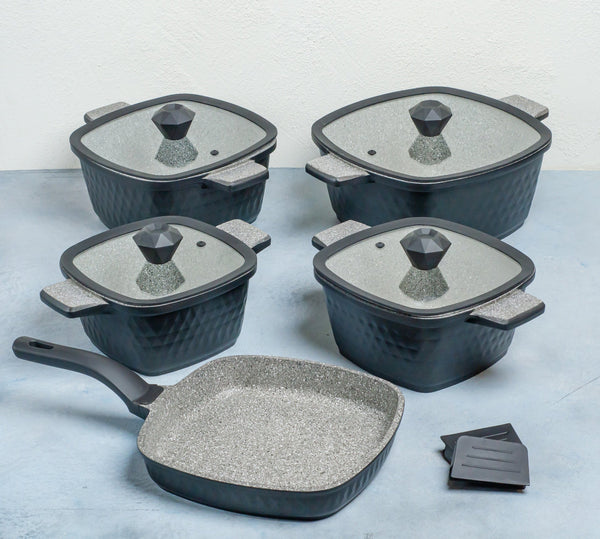 11 Pieces Set Cube Die-Cast Granite