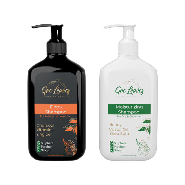 Bundle offer Detox Shampoo+ Moisturizing Shampoo