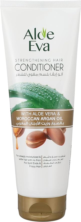 Aloe Eva Strengthening Hair Conditioner with Aloe Vera and Moroccan Argan Oil - 230 ml