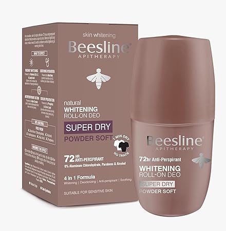 Beesline Whitening Roll On Deo Super Dry Powder Soft,50Ml