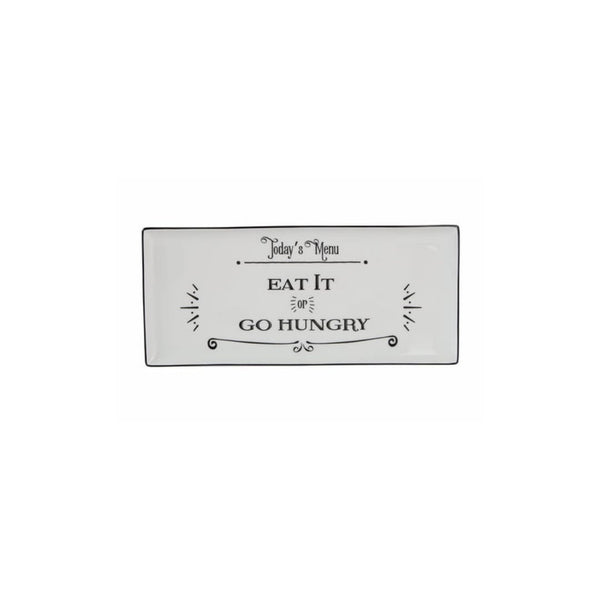 Porland Be Happy Rectangular Plate - 35x16cm