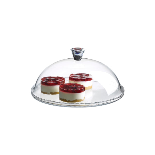 Pasabahce Patisserie Serving Platter with Dome - 32cm