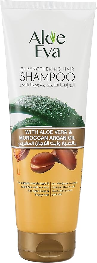 Aloe Eva strengthening hair shampoo with aloe vera and moroccan argan oil - 230 ml