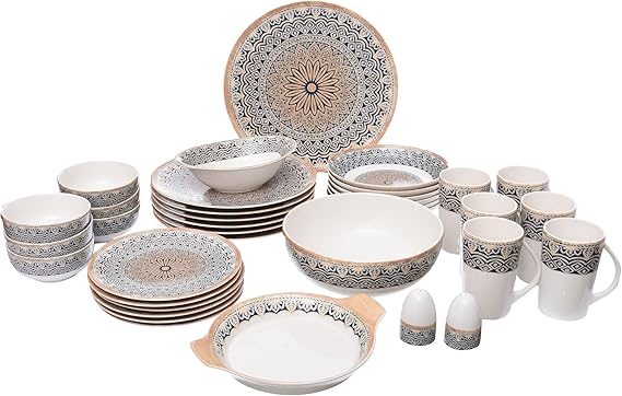 Royal Alfredo Dinner set Arabesque blue 36P