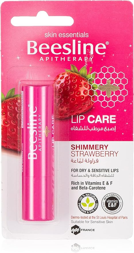 Beesline lip care shimmery strawberry