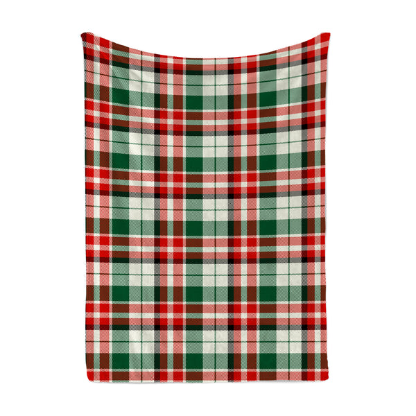 Throw Blanket The Country yard plaid with fur