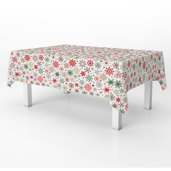 Table Cover  Red & Green Christmas Ornaments