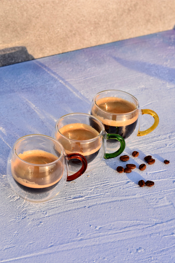 Coffe set colored