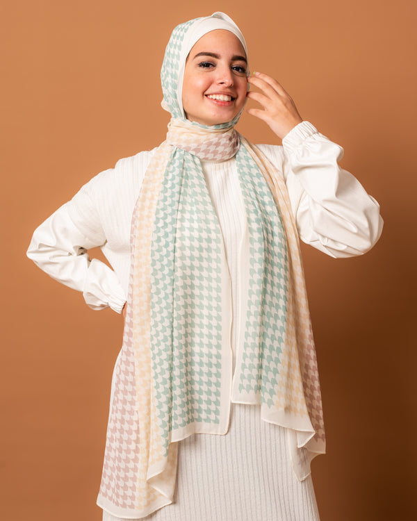 Chiffon scarf Atlantis
