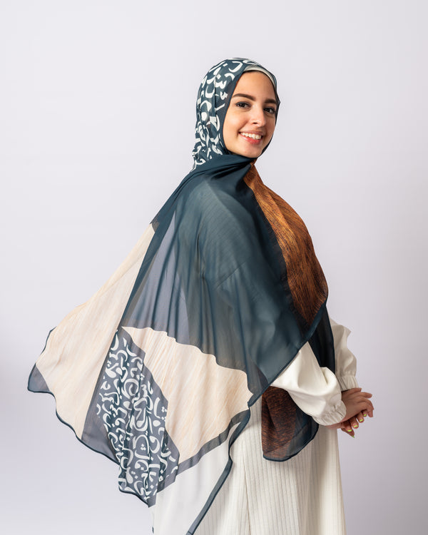 مجموعة من 2 وشاح شيفون 