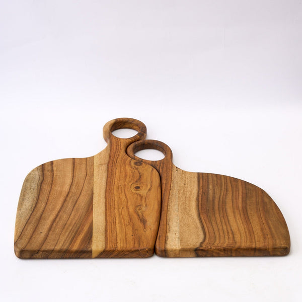 "TwinGrip" - Set of 2 Wooden Platters