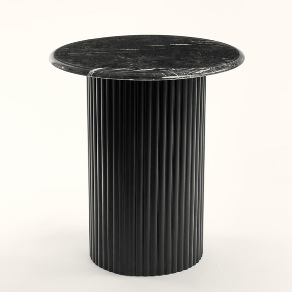 "Black Trail" Marble Top - Side Table
