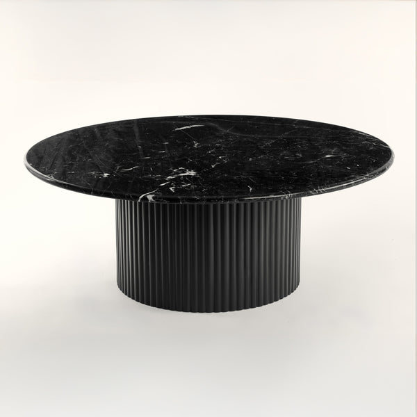 "Black Trail" Marble Top - Coffee Table