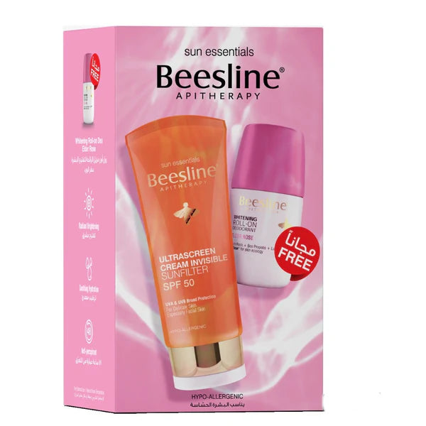 BEESLINE ULTRA SCREEN CREAM SPF50 + ROLL ON COTTON CANDY 50ML