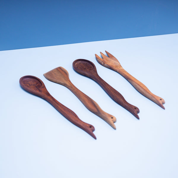 Wooden Kitchen Utensils 4 Set