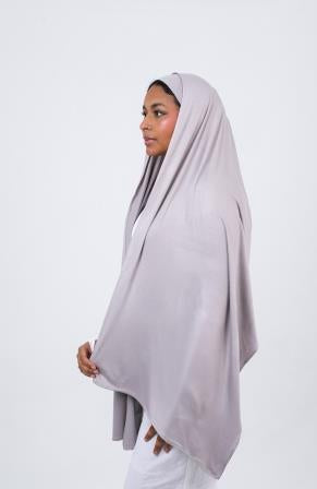 Light Grey Premium jersey Hijab