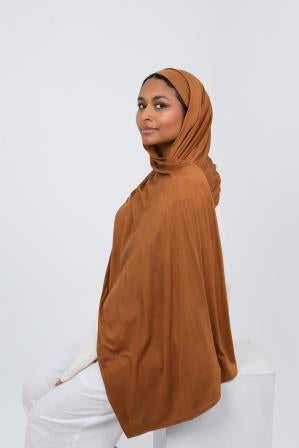 Caramel Premium jersey Hijab