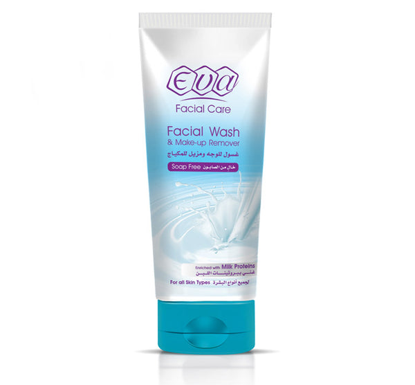 Eva Facial Wash And Make Up Remover With Milk Proteins For All Skin Types 150 Ml