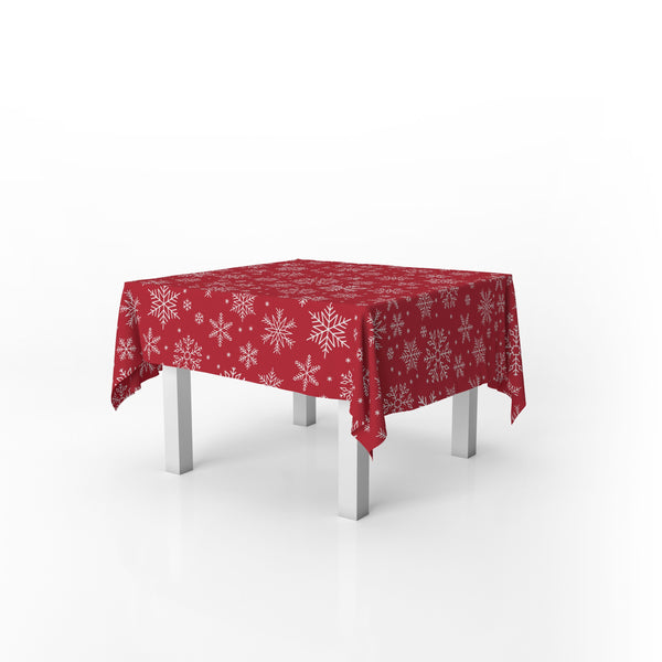 Squared Table Cover Let It Snow