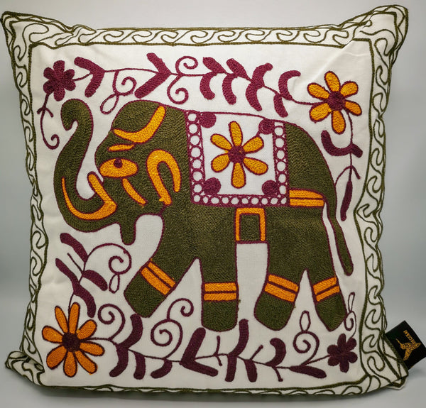 Mumbai Cushion - Orang Brown