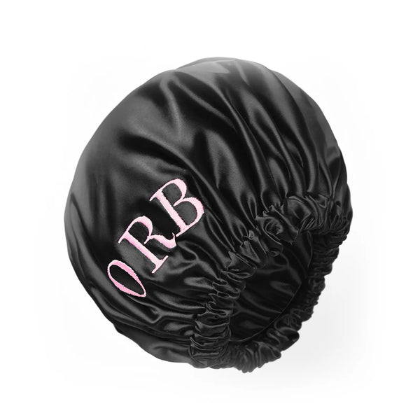 Black Satin Bonnet