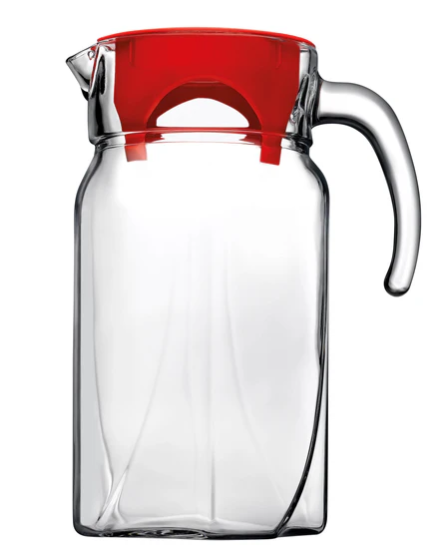 Pasabahce Luna Pitcher with Red Cover - 1.75L