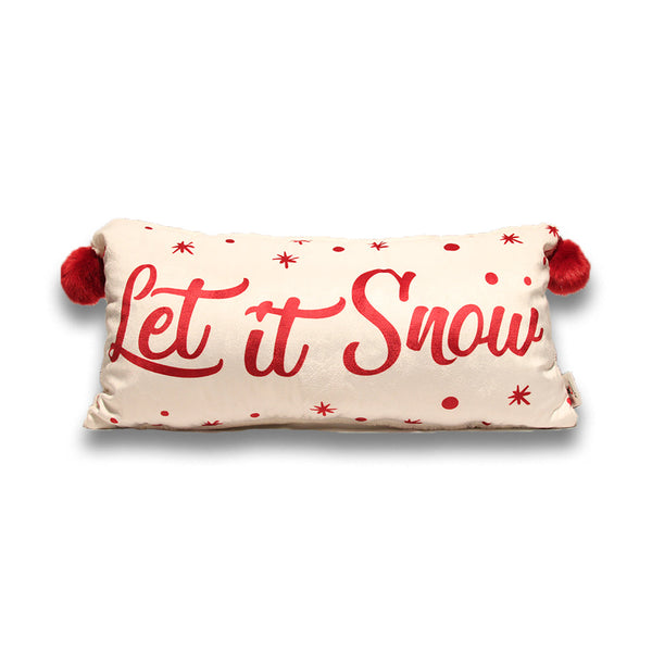 Cushion Let It Snow White