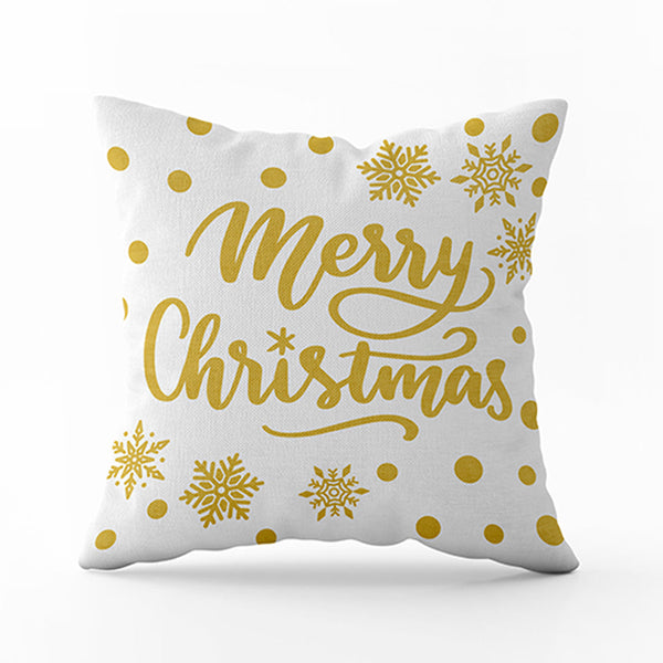 Cushion Merry Christmas Gold