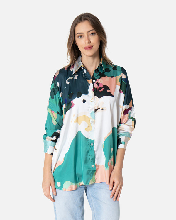 Balmy - Satin Shirt Satin Shirts TheMakeovr 