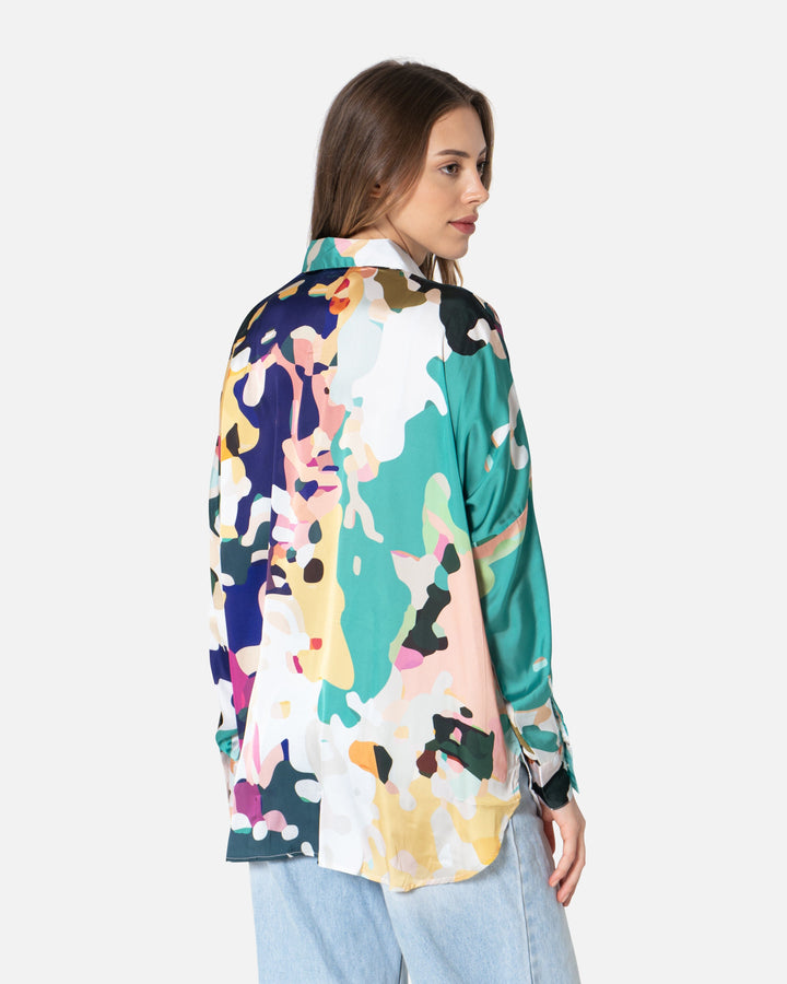 Balmy - Satin Shirt Satin Shirts TheMakeovr 