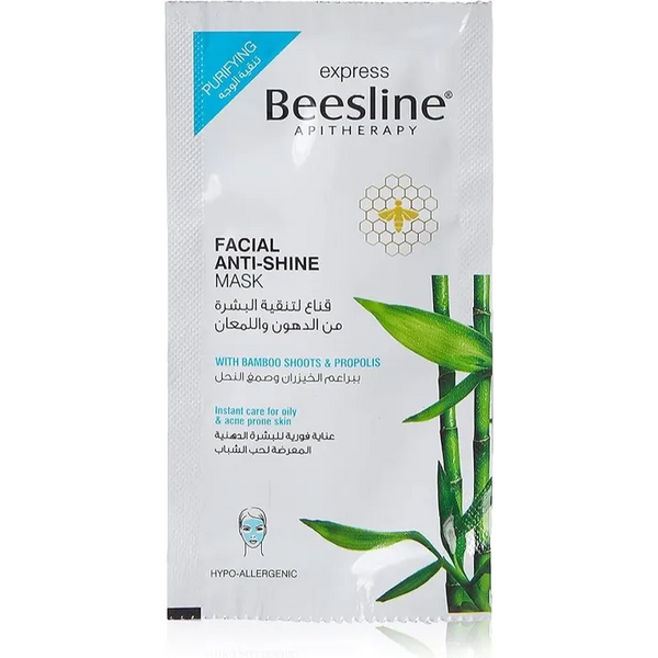 Beesline | express facial anti shine mask for unisex | 8g