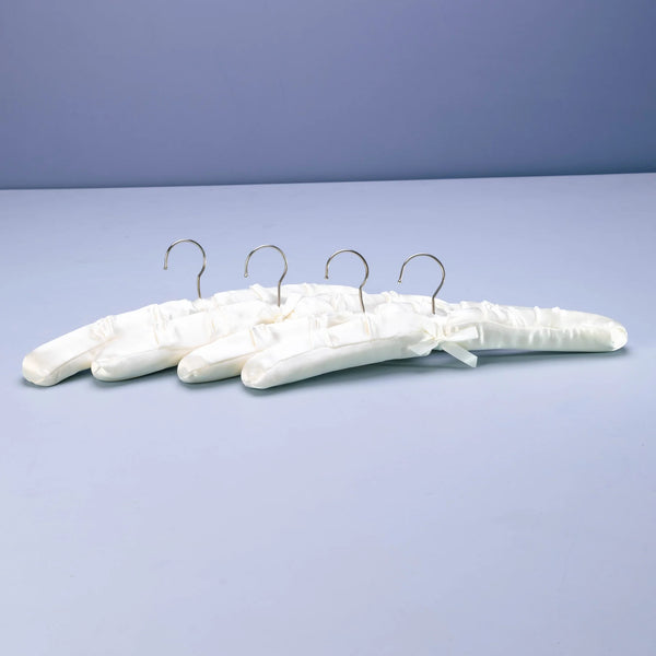 Padded Satin Hangers 4 Pcs