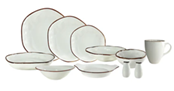 Royal Alfredo Dinner set
 Organic shiny 36 P.