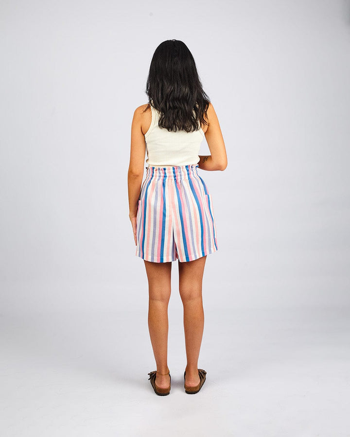 Pink - Streak Shorts Linen Shorts TheMakeovr 