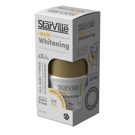 Starville whitening roll on sweet vanilla 60 ml