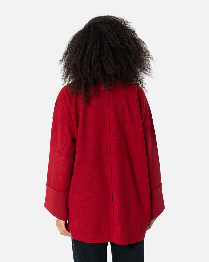 Red - Oversized Cardigan Oversized Cardigan TheMakeovr 